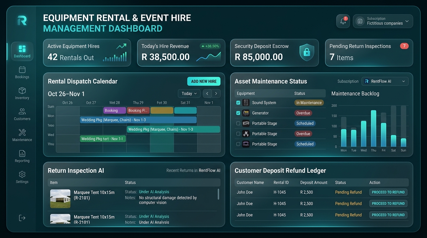 Rentals & Event Hire Video Keyframe