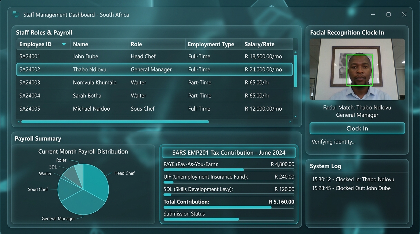 Staff Roles & Payroll UI