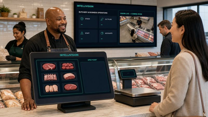 Global-English butchery POS, scale and business operations concept